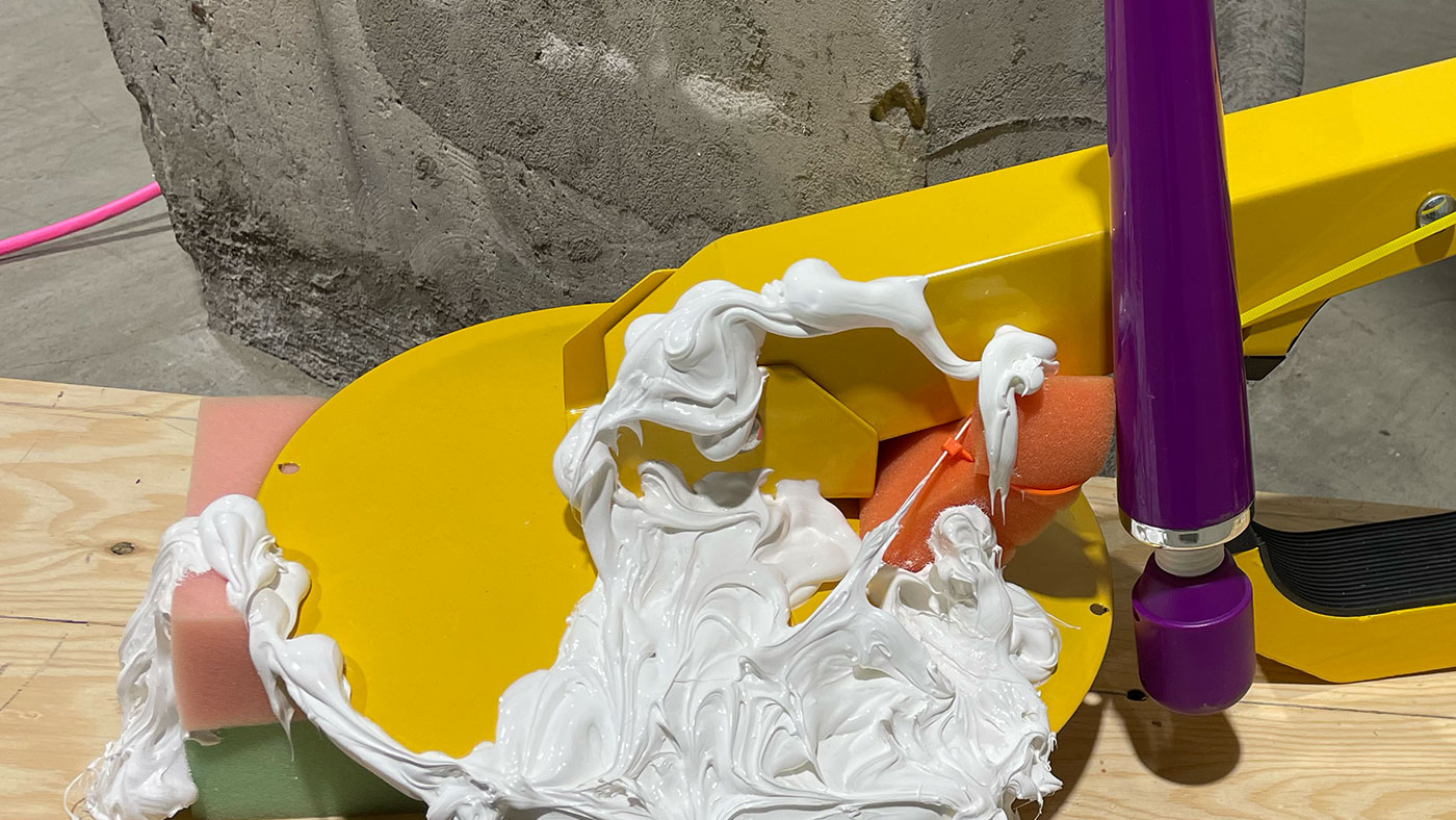 Sabot de Denver avec un vibrateur