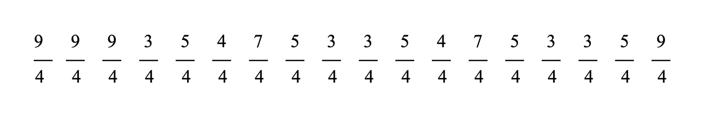 Série de fractions mathématiques
